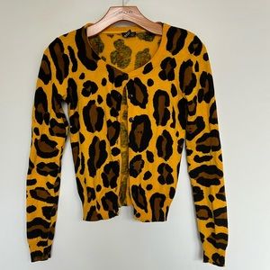 H&M Animal Print Cardigan